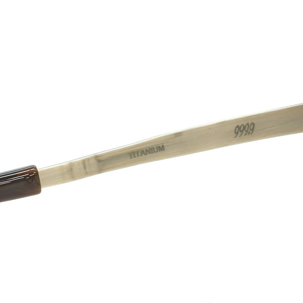 【中古】フォーナインズ 999.9 M-22 メガネ ダークブラウンxアンティークゴールド【 53□17 133 】【 状態ランクB 】【 メンズ 】