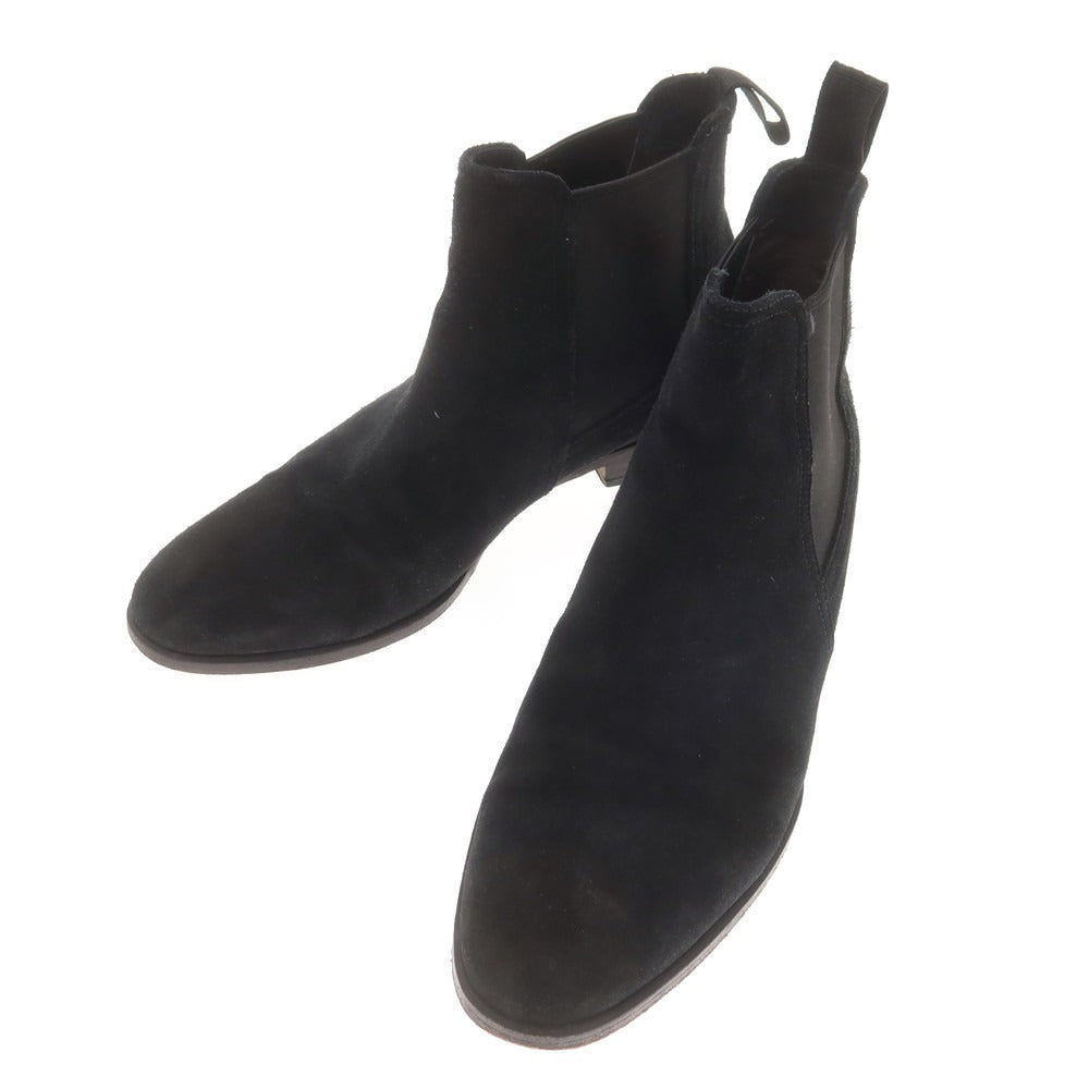 【中古】ポルペッタ polpetta スエード サイドゴアブーツ ブラック【 40 1/2 】【 状態ランクB 】【 メンズ 】