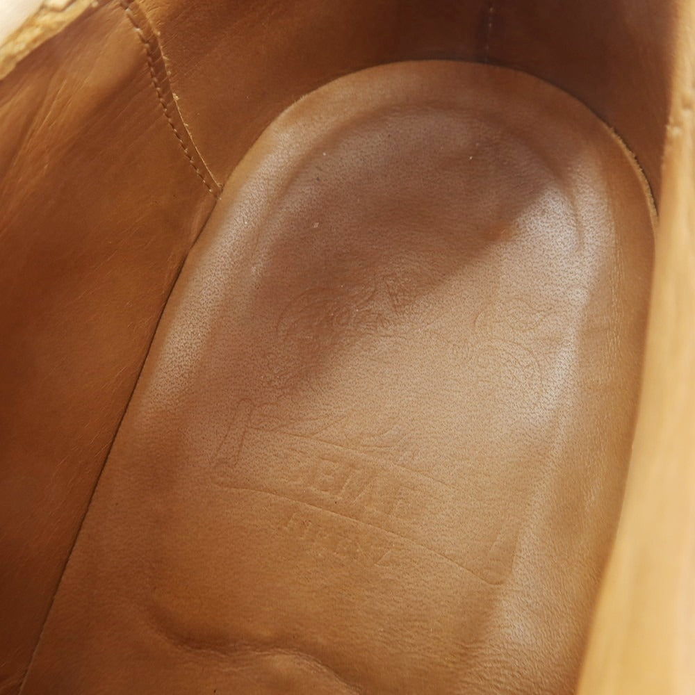 【中古】マリオ ベーメル MARIO BEMER キャンバス コンビ ドレスシューズ ホワイト【 39 】【 状態ランクC 】【 メンズ 】