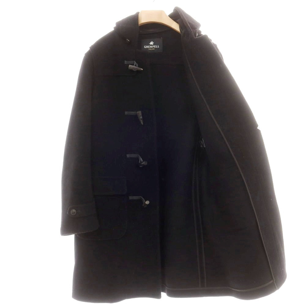 【中古】グレンフェル GRENFELL ウールナイロン ダッフルコート ブラック【 40 】【 状態ランクB 】【 メンズ 】