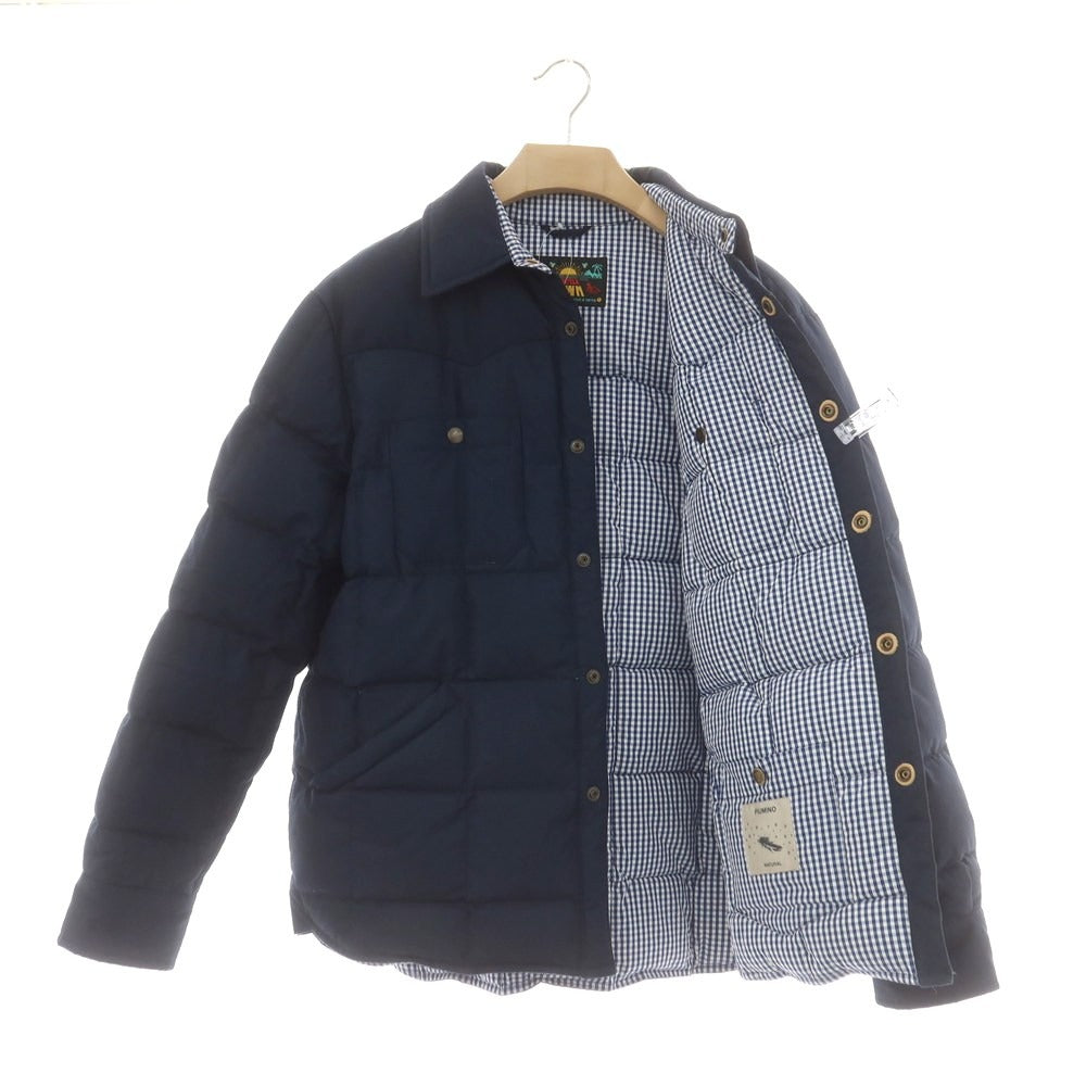 【中古】フォルテラ FORTELA コットンナイロン ダウンジャケット ネイビー【 48 】【 状態ランクB 】【 メンズ 】