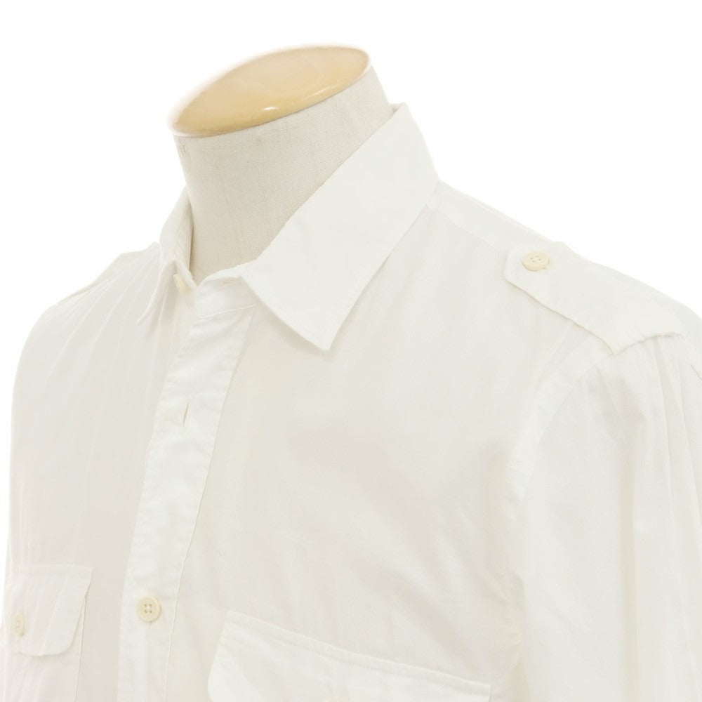 【中古】マウログリフォーニ Mauro Grifoni コットン カジュアルシャツ ホワイト【 38 】【 状態ランクC 】【 メンズ 】