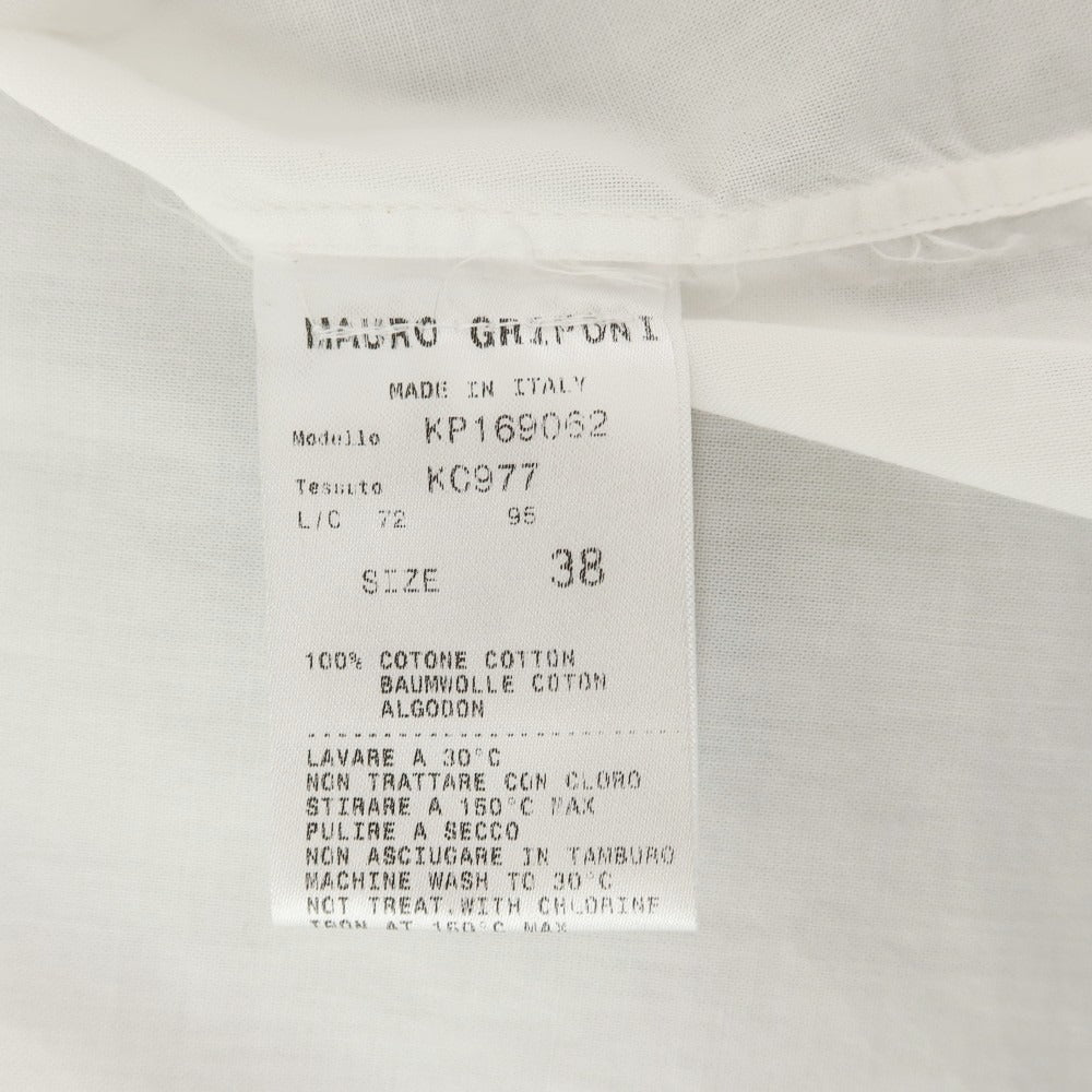 【中古】マウログリフォーニ Mauro Grifoni コットン カジュアルシャツ ホワイト【 38 】【 状態ランクC 】【 メンズ 】