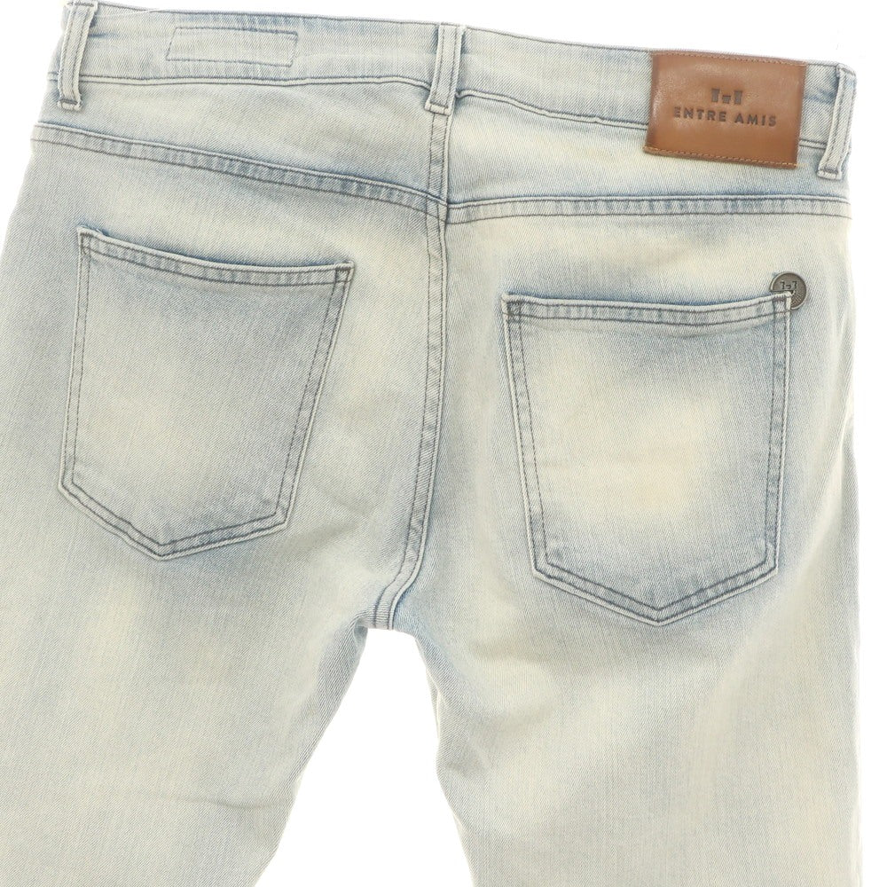 【中古】アントレアミ ENTRE AMIS ストレッチ コットン ジーンズ デニムパンツ ライトブルー【 32 】【 状態ランクB 】【 メンズ 】