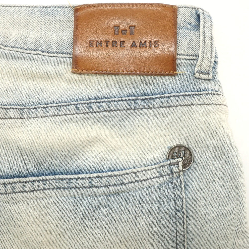 【中古】アントレアミ ENTRE AMIS ストレッチ コットン ジーンズ デニムパンツ ライトブルー【 32 】【 状態ランクB 】【 メンズ 】
