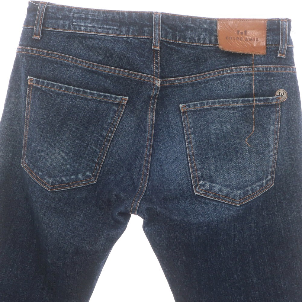 【中古】アントレアミ ENTRE AMIS ストレッチ コットン ジーンズ デニムパンツ ネイビー【 31 】【 状態ランクC 】【 メンズ 】