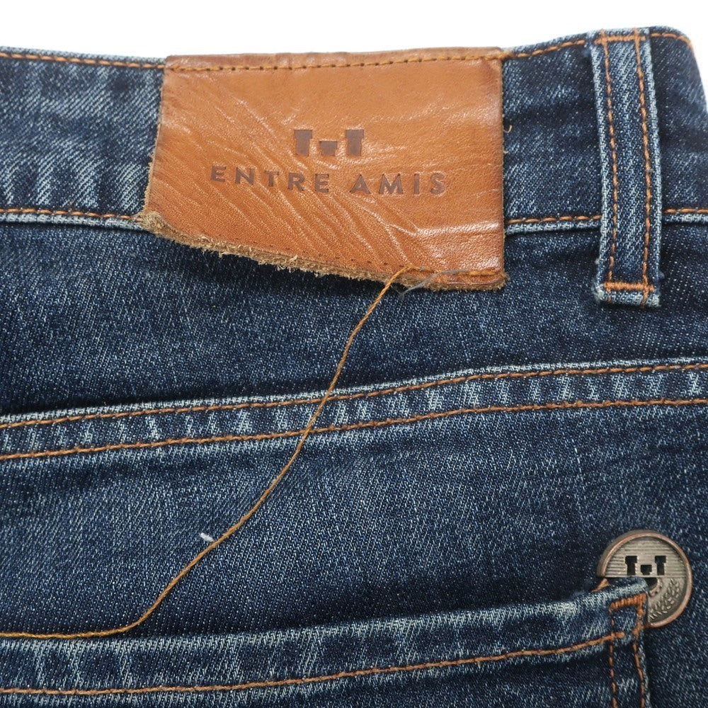 【中古】アントレアミ ENTRE AMIS ストレッチ コットン ジーンズ デニムパンツ ネイビー【 31 】【 状態ランクC 】【 メンズ 】