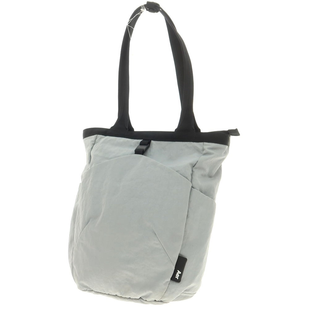 【中古】エアー Aer コーデュラナイロン トートバッグ ライトグレーxブラック【 状態ランクC 】【 メンズ 】