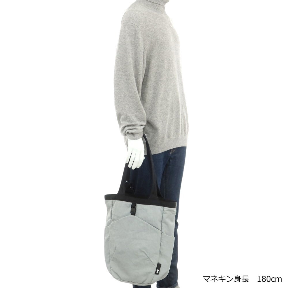 【中古】エアー Aer コーデュラナイロン トートバッグ ライトグレーxブラック【 状態ランクC 】【 メンズ 】