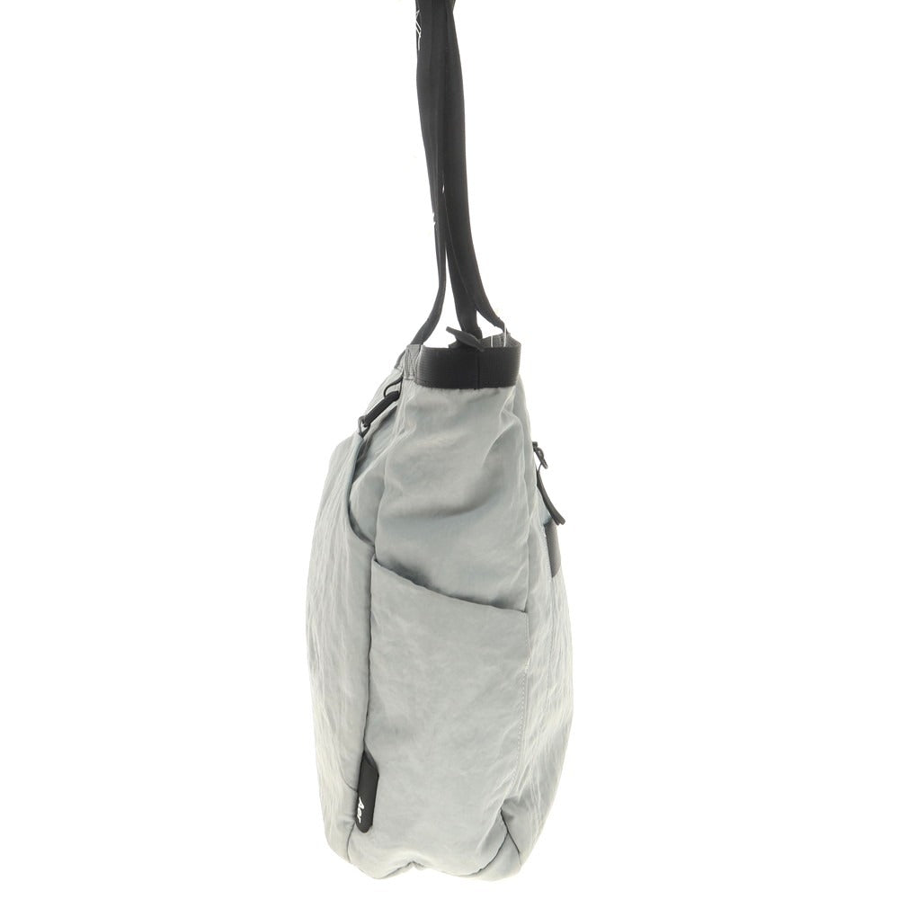 【中古】エアー Aer コーデュラナイロン トートバッグ ライトグレーxブラック【 状態ランクC 】【 メンズ 】