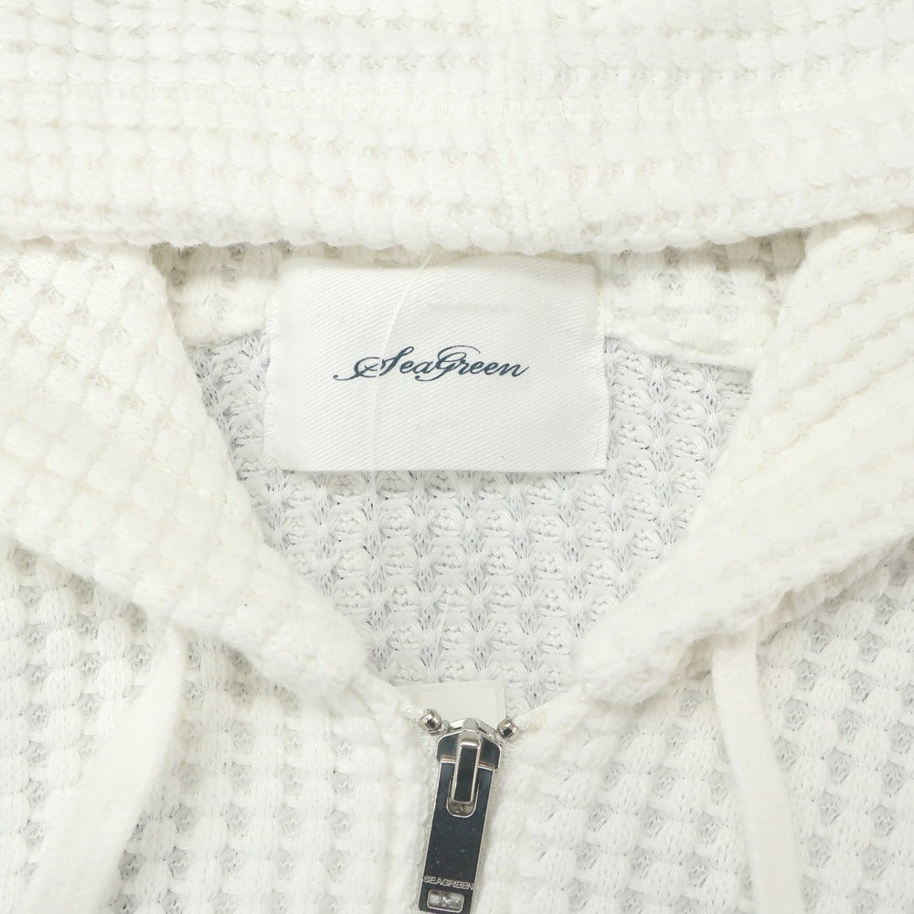 【中古】シーグリーン Seagreen コットンポリエステル ダブルジップ パーカー ホワイト【 2 】【 状態ランクB 】【 メンズ 】