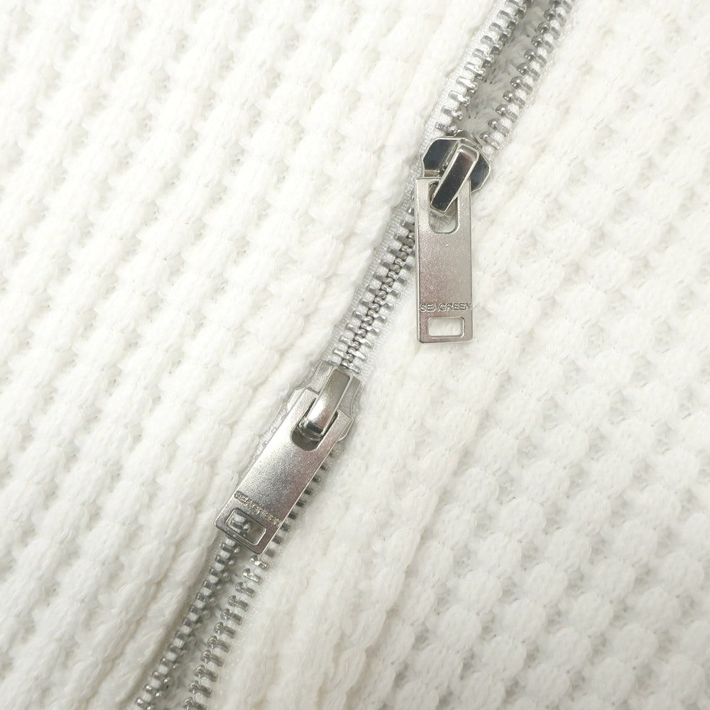 【中古】シーグリーン Seagreen コットンポリエステル ダブルジップ パーカー ホワイト【 2 】【 状態ランクB 】【 メンズ 】