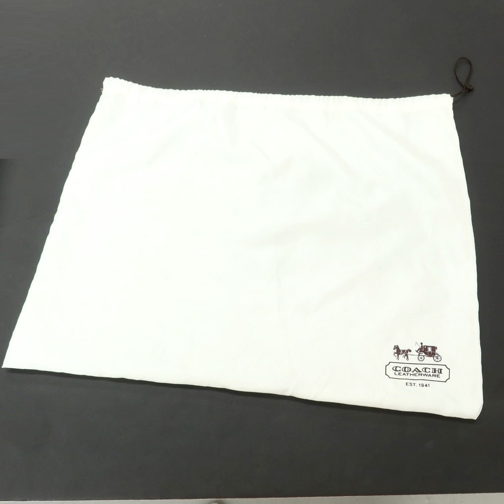【中古】コーチ COACH レザー セミショルダーバッグ ブラックxブラウン【 状態ランクC 】【 メンズ 】
