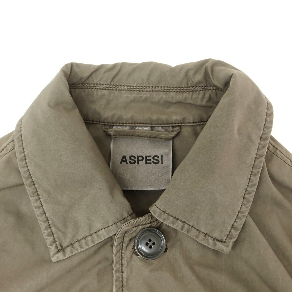 【中古】アスペジ ASPESI ポリエステルナイロン ミリタリージャケット オリーブ【 XS 】【 状態ランクB 】【 メンズ 】