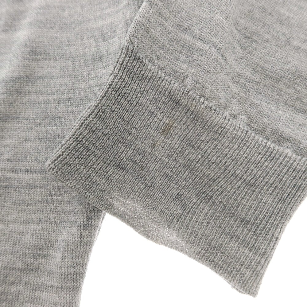 【中古】ジョンスメドレー JOHN SMEDLEY ハイゲージ ウール クルーネック プルオーバーニット グレー【 M 】【 状態ランクB 】【 メンズ 】