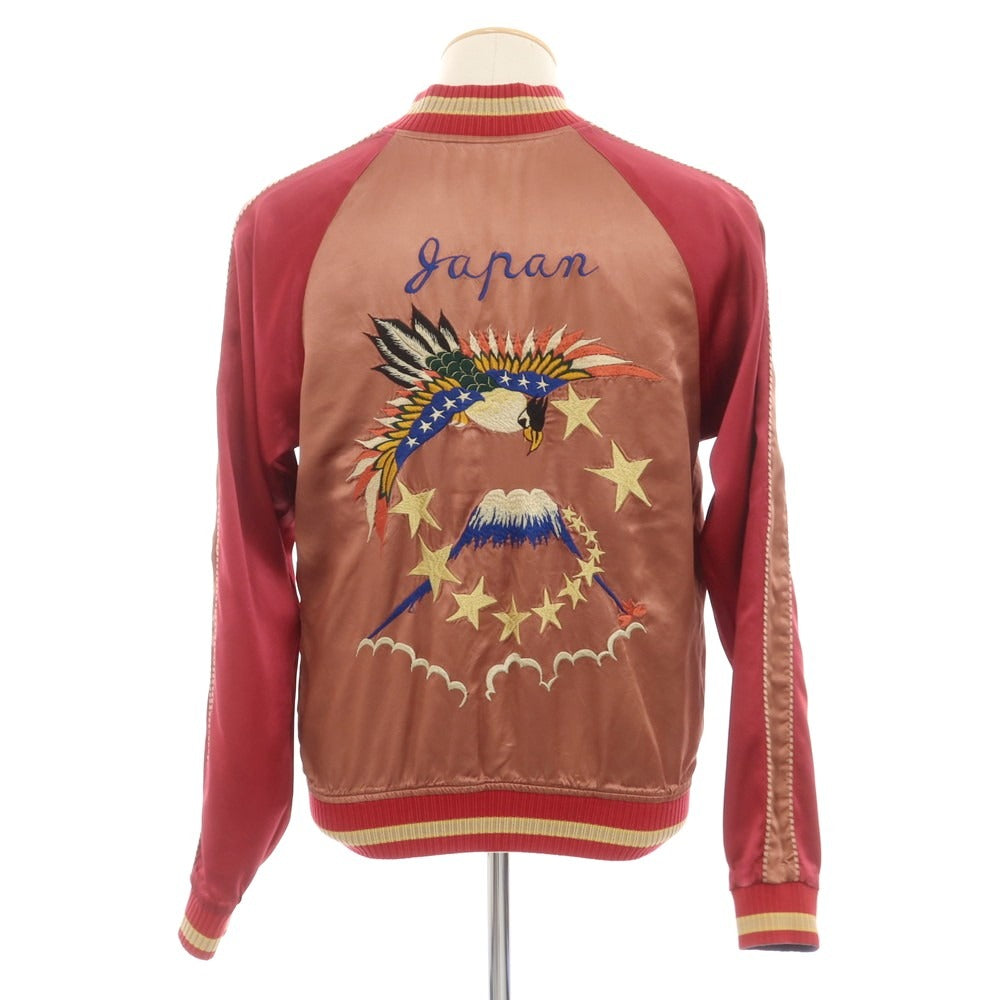 【中古】ジェラード JELADO アセテート リバーシブル スカジャン パープルxピンク系【 M 】【 状態ランクC 】【 メンズ 】