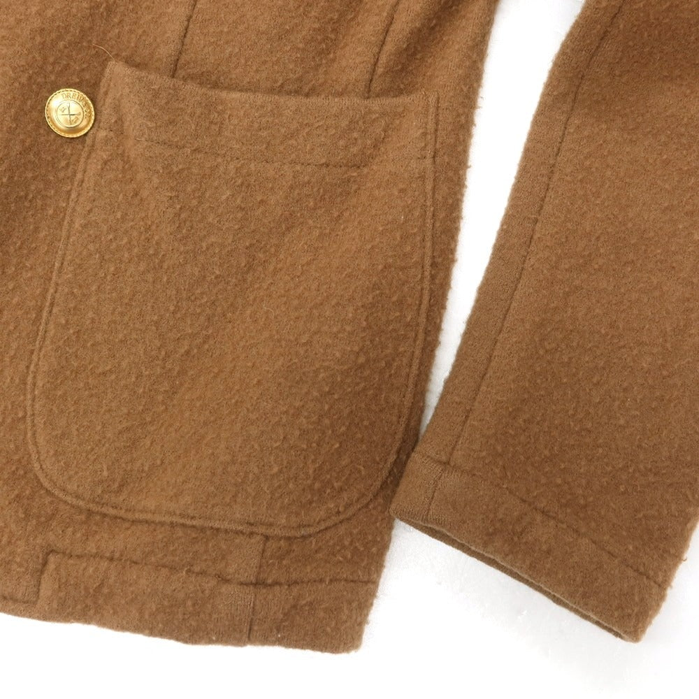 【中古】ドリューアンドコー DREW&CO ウール ショールカラー ダブル 6B カジュアルジャケット ブラウン【 S 】【 状態ランクC 】【 メンズ 】