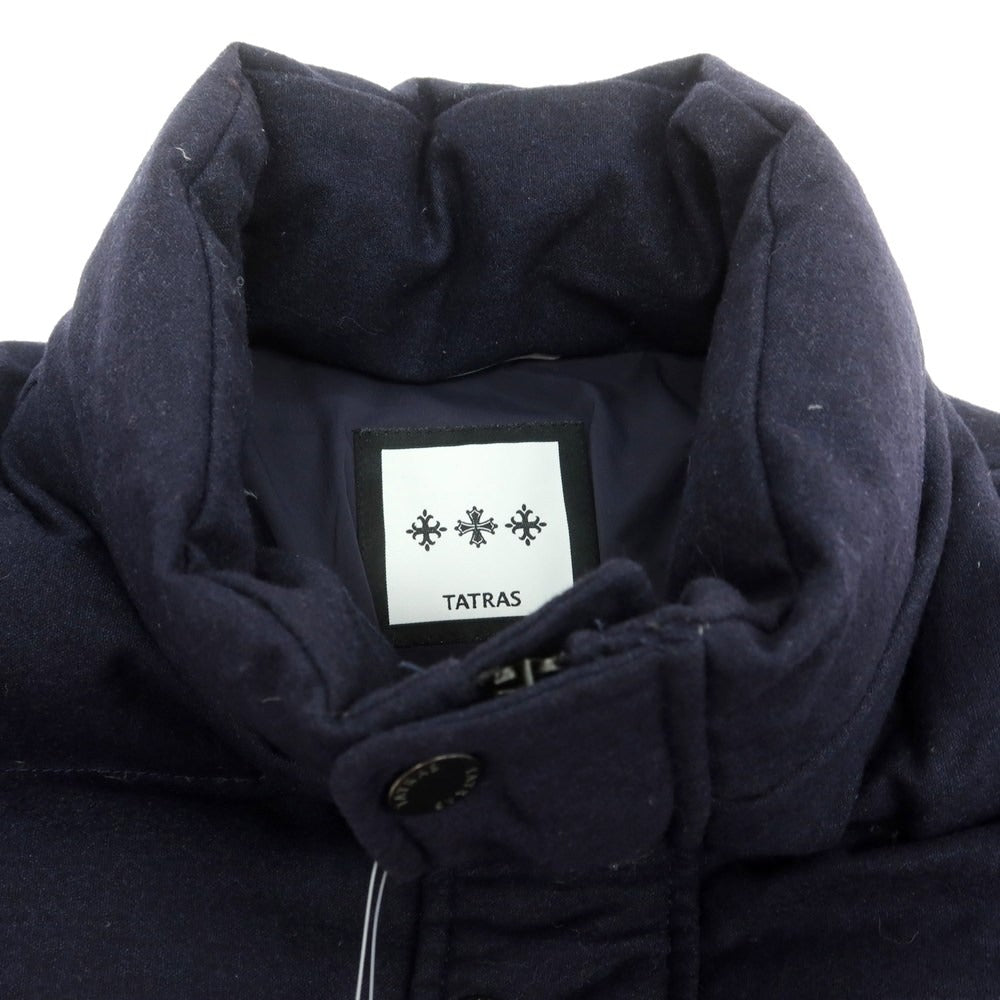 【中古】タトラス TATRAS ウールカシミヤ ファー ダウンコート ネイビー【 2 】【 状態ランクB 】【 メンズ 】