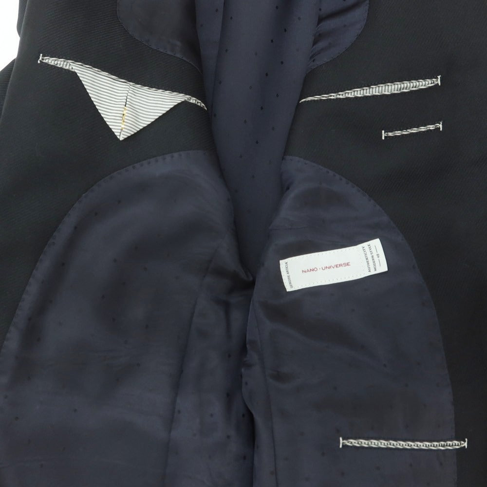 【中古】ナノユニバース nano universe ウール 2B テーラードジャケット ダークネイビー【 48 】【 状態ランクB 】【 メンズ 】