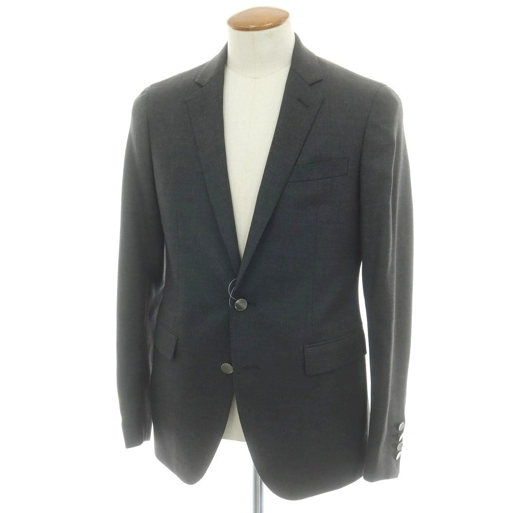 【中古】ナノユニバース nano universe ウール 2B テーラードジャケット グレー【 48 】【 状態ランクC 】【 メンズ 】