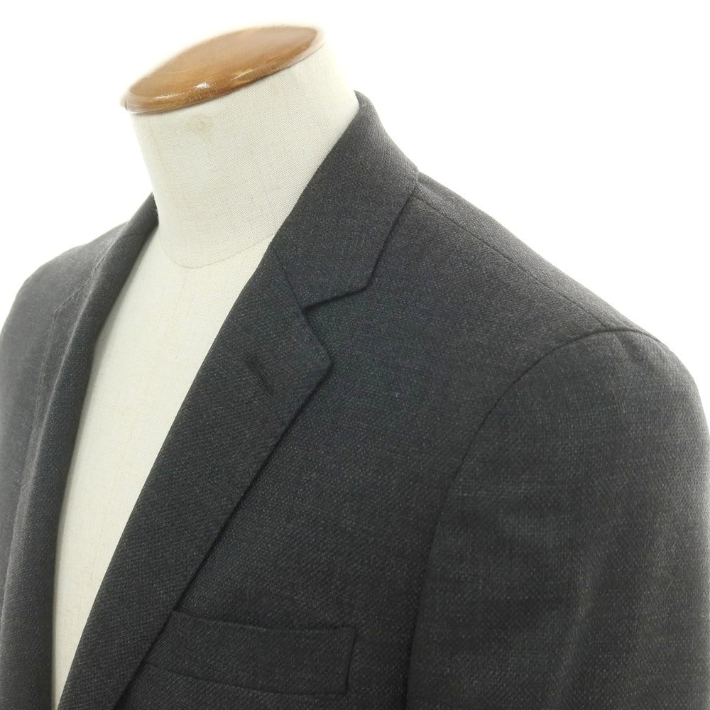 【中古】ナノユニバース nano universe ウール 2B テーラードジャケット グレー【 48 】【 状態ランクC 】【 メンズ 】