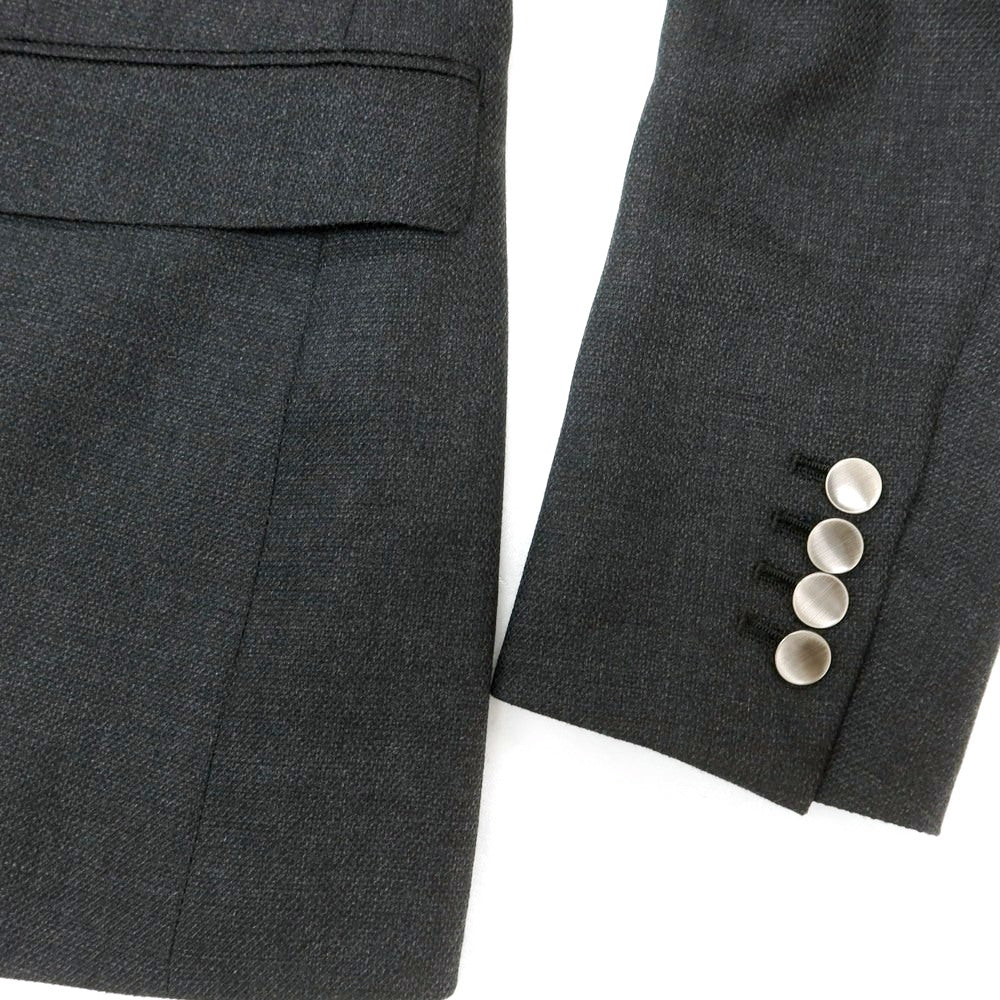 【中古】ナノユニバース nano universe ウール 2B テーラードジャケット グレー【 48 】【 状態ランクC 】【 メンズ 】