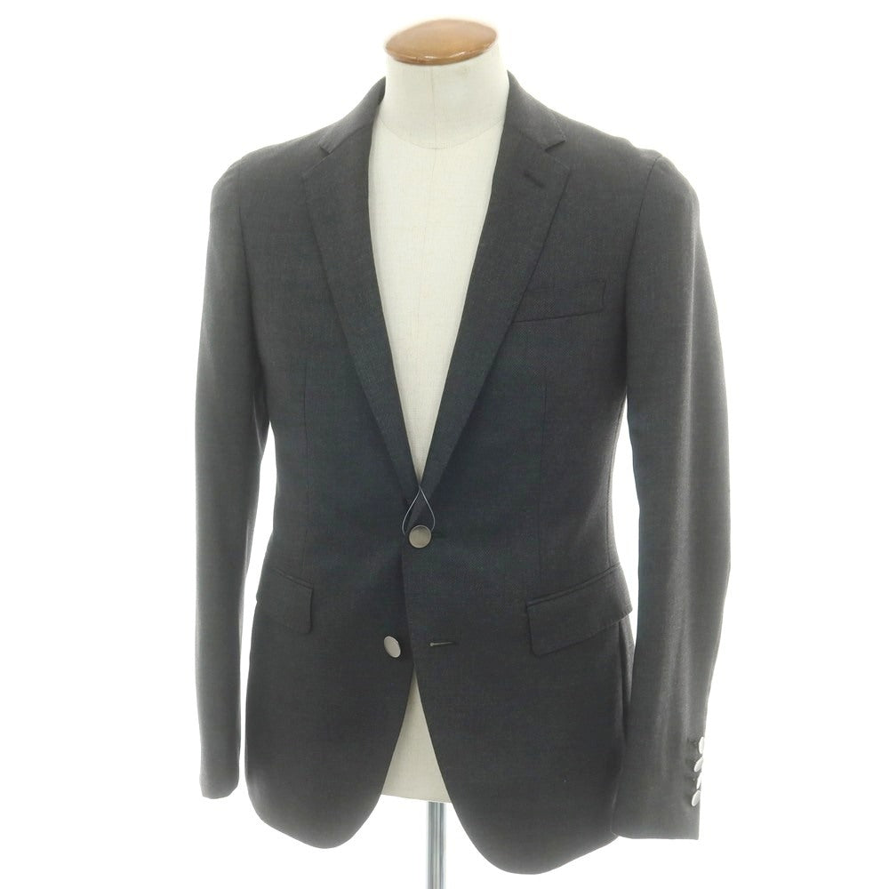 【中古】ナノユニバース nano universe ウール 2B テーラードジャケット グレー【 46 】【 状態ランクC 】【 メンズ 】