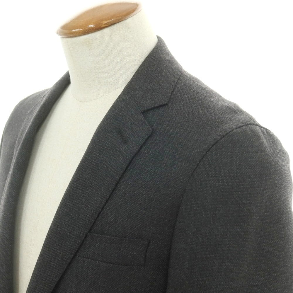 【中古】ナノユニバース nano universe ウール 2B テーラードジャケット グレー【 46 】【 状態ランクC 】【 メンズ 】