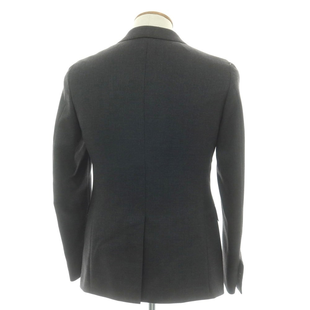 【中古】ナノユニバース nano universe ウール 2B テーラードジャケット グレー【 46 】【 状態ランクC 】【 メンズ 】