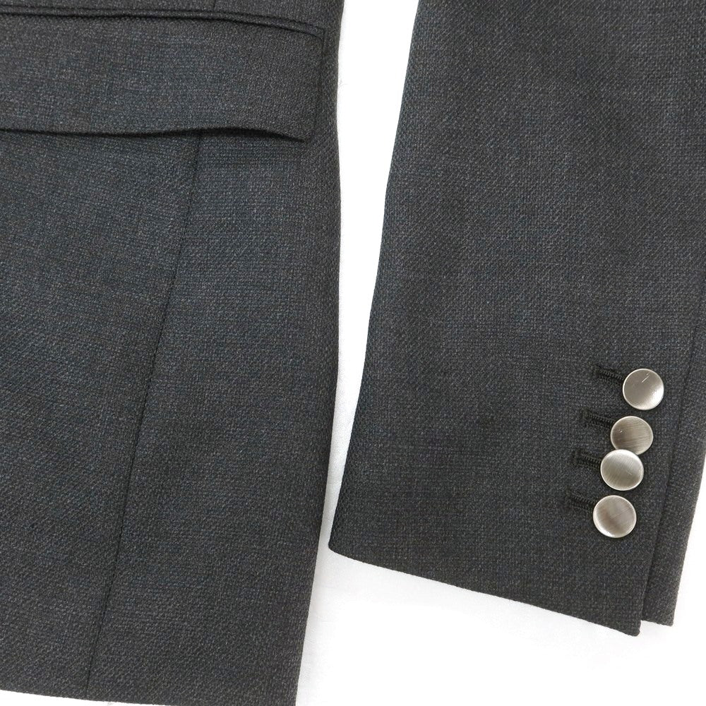 【中古】ナノユニバース nano universe ウール 2B テーラードジャケット グレー【 46 】【 状態ランクC 】【 メンズ 】