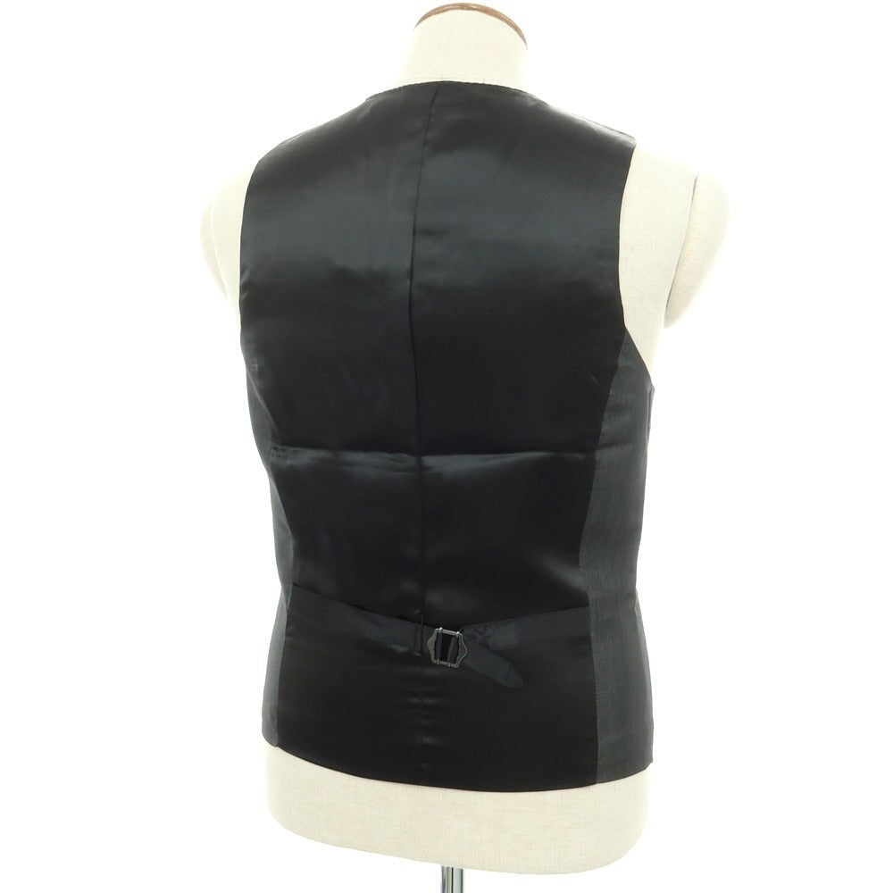 【中古】ナノユニバース nano universe ウールポリエステル ジレ ベスト グレーxブラック【 L 】【 状態ランクB 】【 メンズ 】