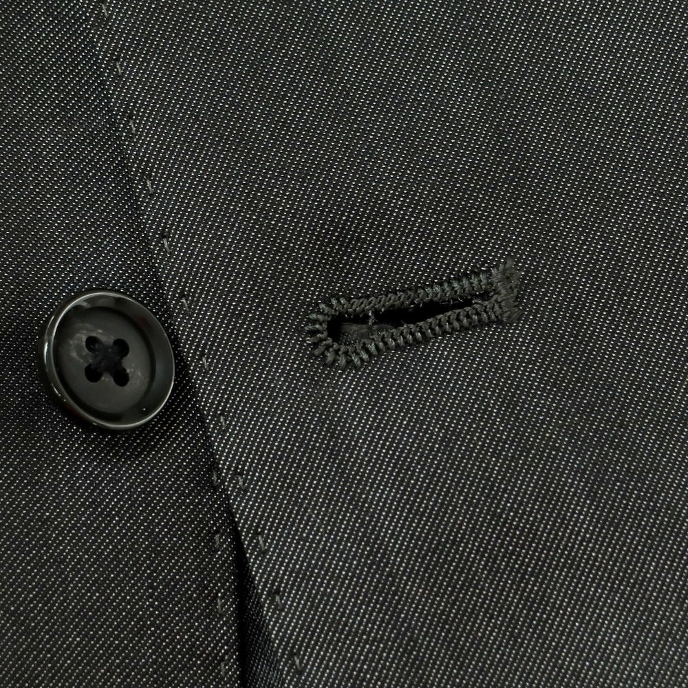 【中古】ナノユニバース nano universe ウールポリエステル ジレ ベスト グレーxブラック【 L 】【 状態ランクB 】【 メンズ 】