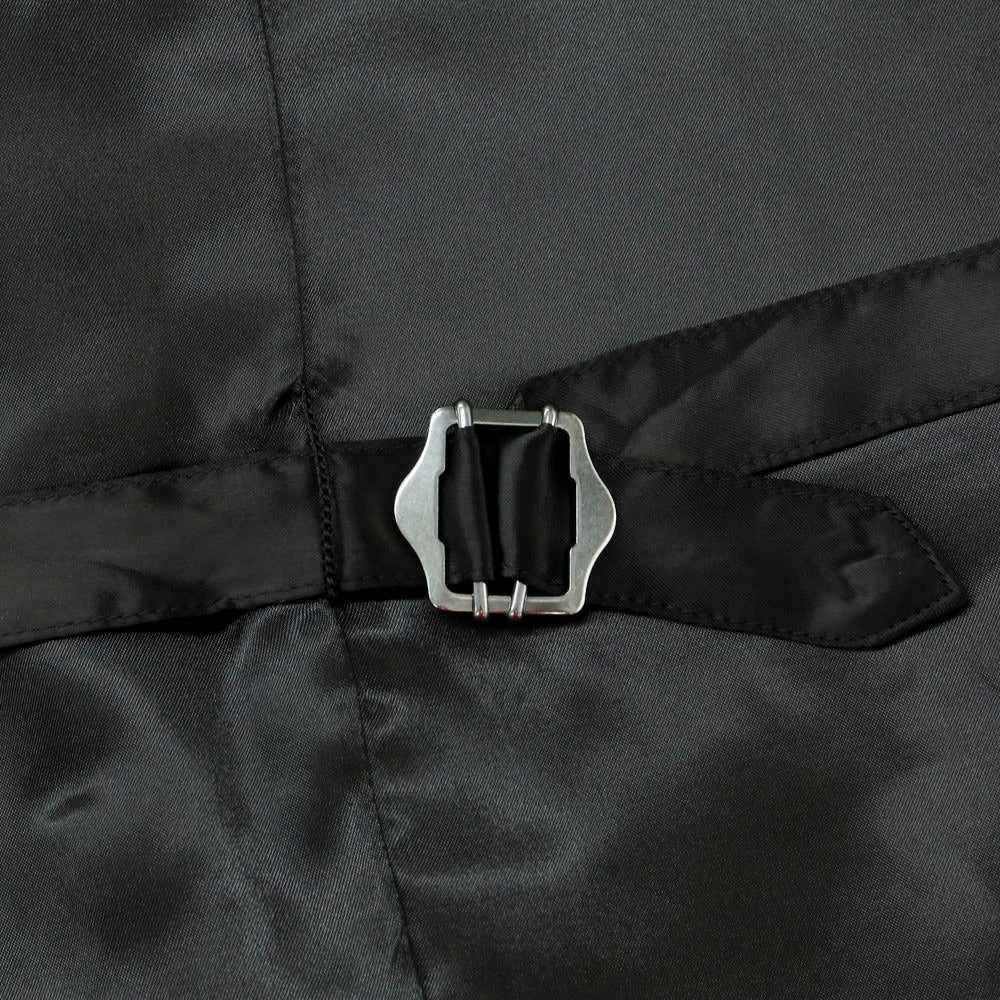 【中古】ナノユニバース nano universe ウールポリエステル ジレ ベスト グレーxブラック【 L 】【 状態ランクB 】【 メンズ 】