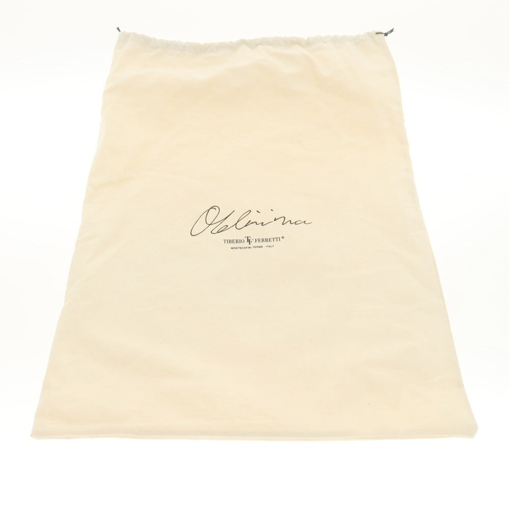【中古】ティベリオフェレッティ TIBERIO FERRETTI Zainetto イントレチャートレザー バックパック・リュック ネイビー【 状態ランクD 】【 メンズ 】