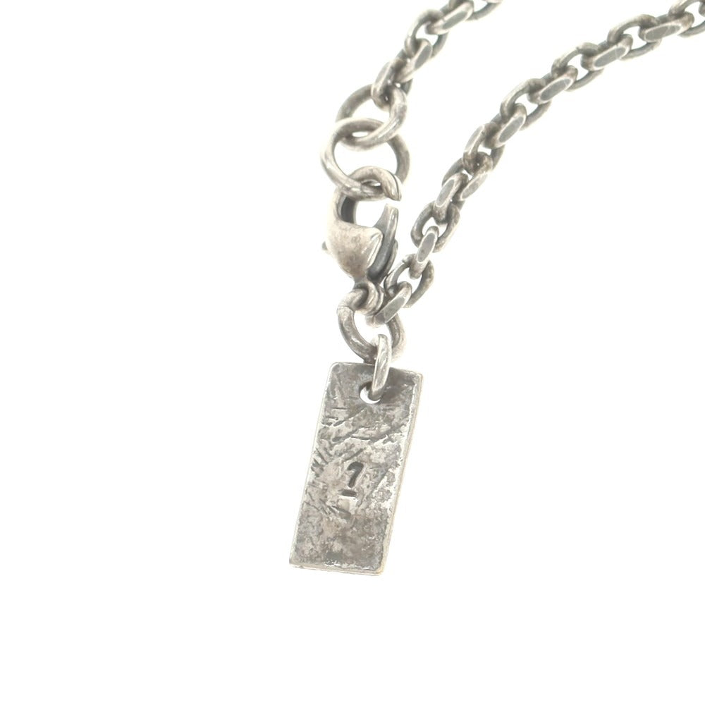 【中古】ユリウス JULIUS 7連リング ネックレス シルバーブラック【 状態ランクB 】【 メンズ 】