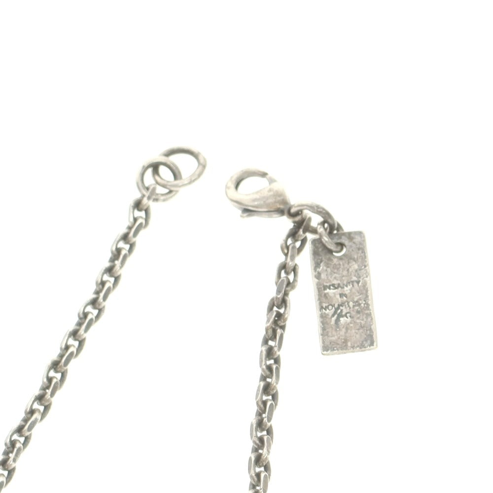 【中古】ユリウス JULIUS 7連リング ネックレス シルバーブラック【 状態ランクB 】【 メンズ 】