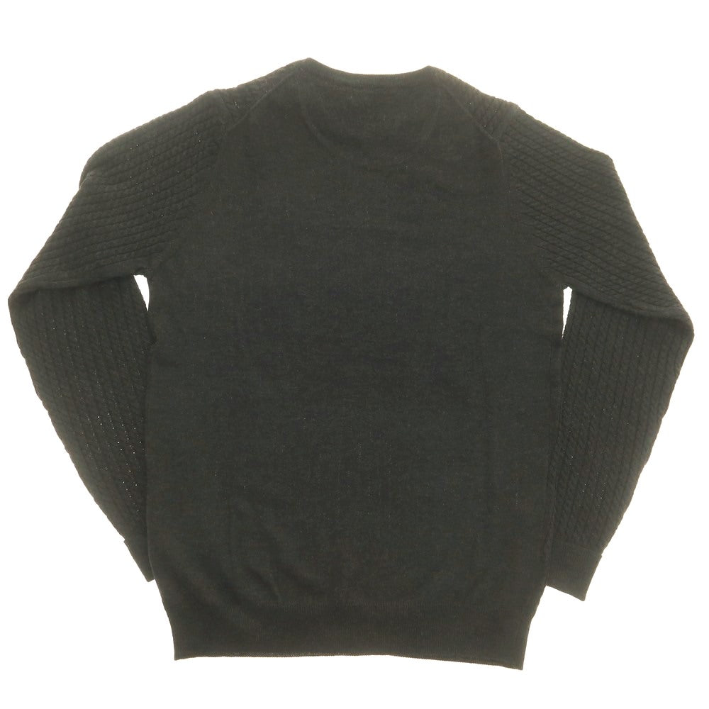 【新品】センス SSEINSE ポリエステルアクリルナイロンウール クルーネック プルオーバーニット チャコールグレー【 S 】【 状態ランクN 】【 メンズ 】