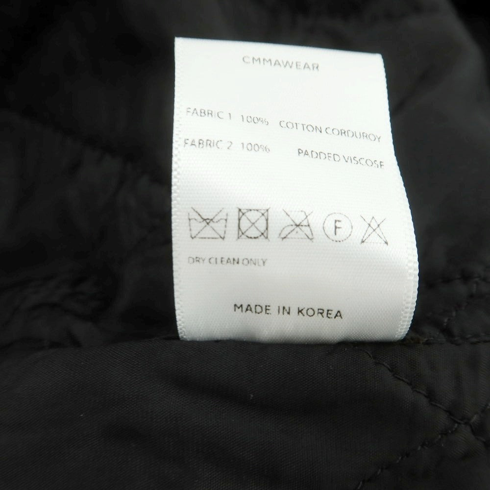 【中古】コマウェア cmmawear コーデュロイ チェック 中綿入り 変形 トレンチコート ブルーxオリーブ【 M 】【 状態ランクB 】【 メンズ 】