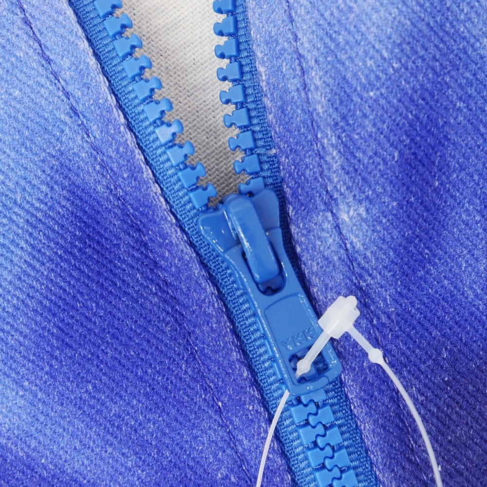 【中古】ジェリット ジェイコブ Gerrit Jacob ワイドシルエット プリント デニムジャケット ホワイトxブルー【 L 】【 状態ランクB 】【 メンズ 】