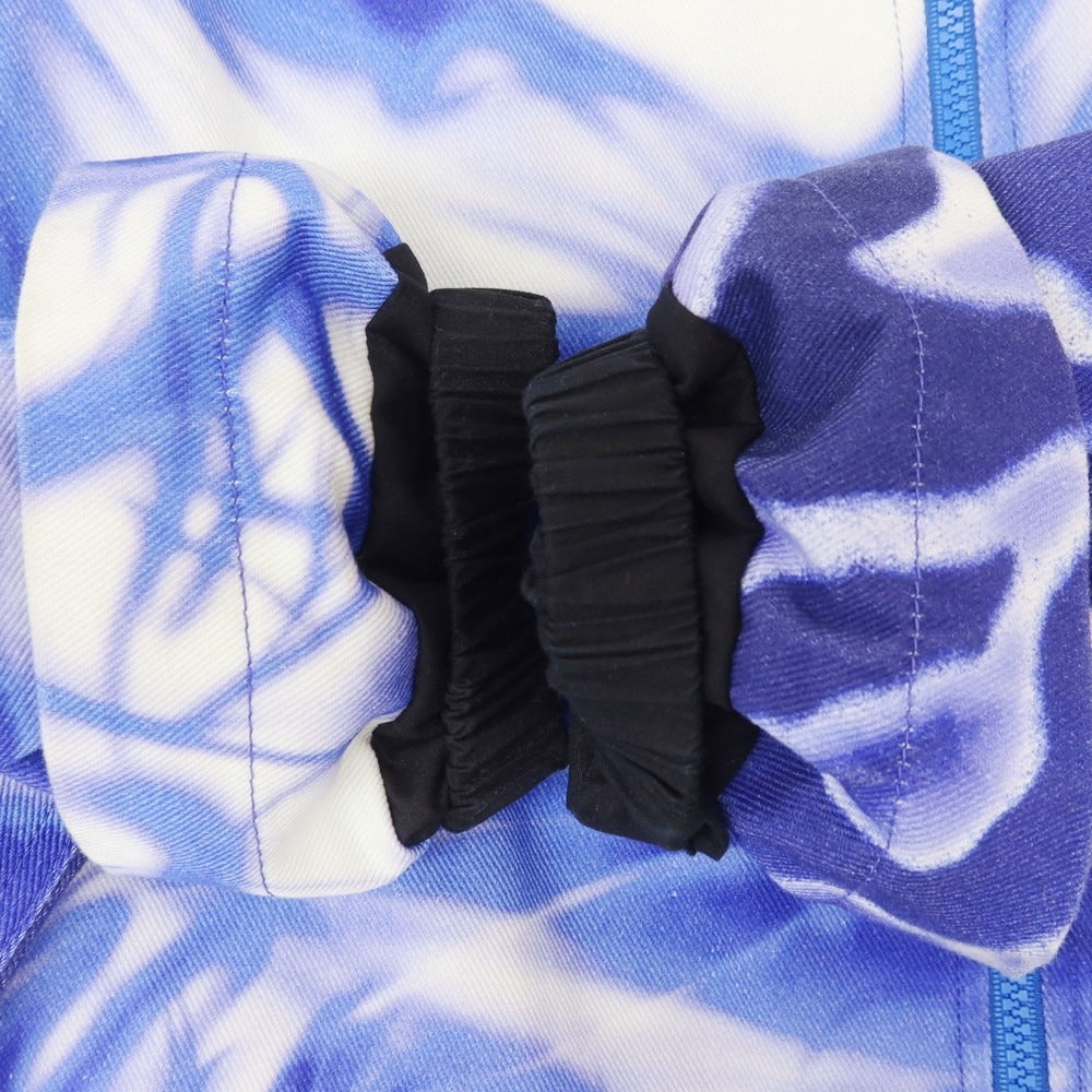 【中古】ジェリット ジェイコブ Gerrit Jacob ワイドシルエット プリント デニムジャケット ホワイトxブルー【 L 】【 状態ランクB 】【 メンズ 】