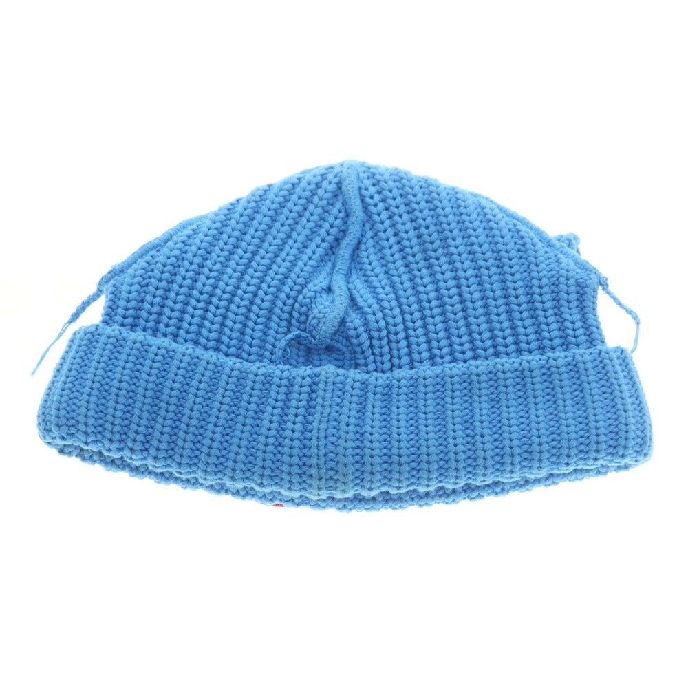 【中古】チャールズジェフリーラバーボーイ Charles Jeffrey LOVERBOY ローゲージコットン ニットキャップ ブルー【 状態ランクD 】【 メンズ 】