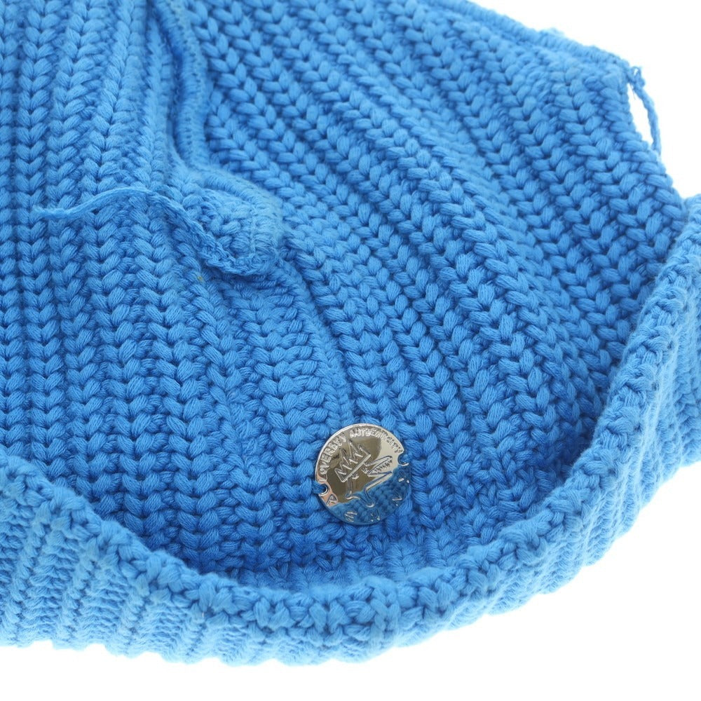 【中古】チャールズジェフリーラバーボーイ Charles Jeffrey LOVERBOY ローゲージコットン ニットキャップ ブルー【 状態ランクD 】【 メンズ 】
