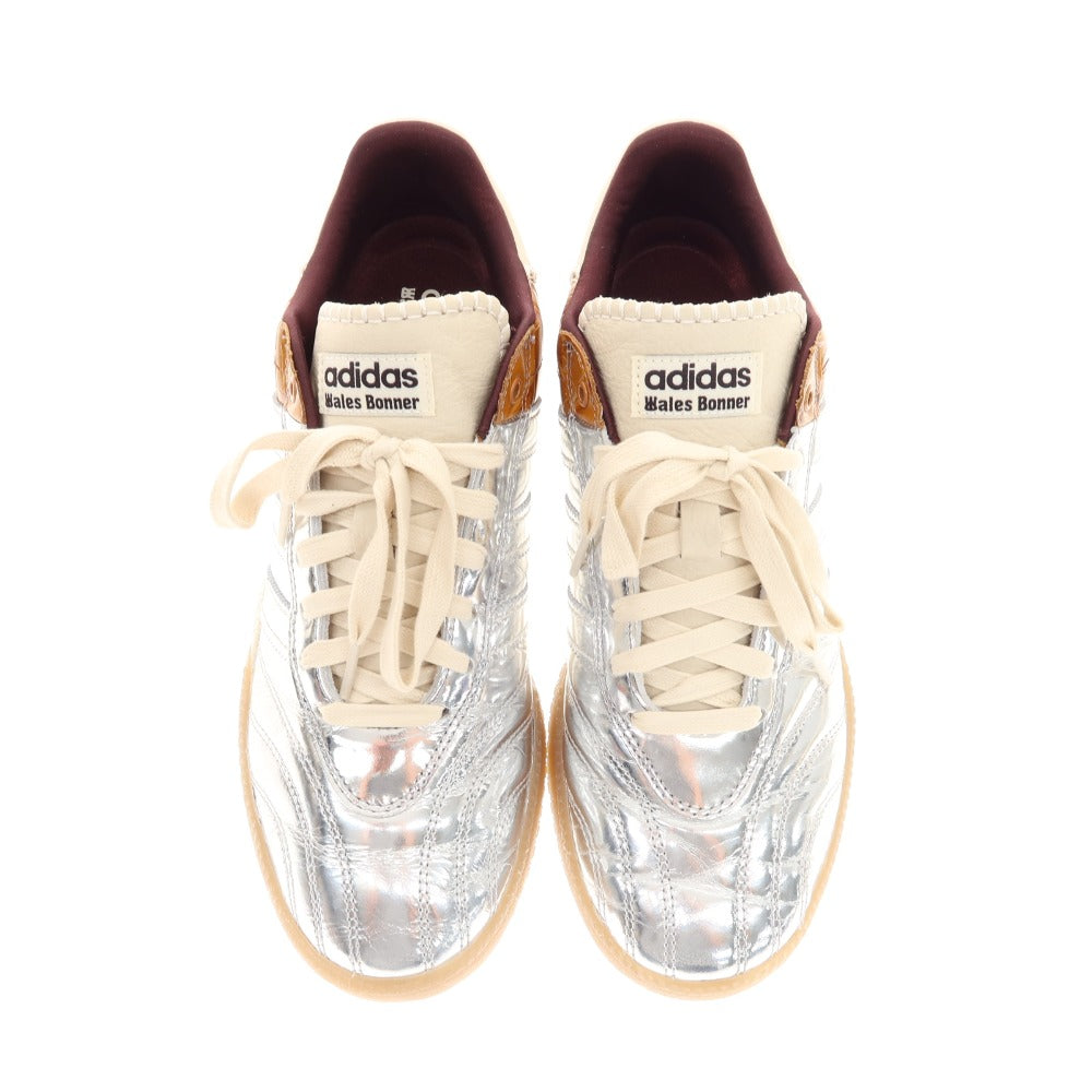【中古】アディダス adidas × Wales Bonner スニーカー シルバー×ブラウン【 28.5cm 】【 状態ランクB 】【 メンズ 】