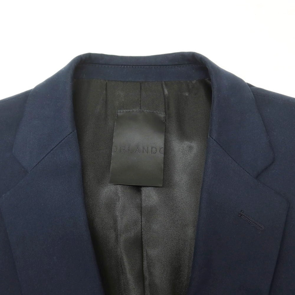 【中古】オーランド Orlando ストレッチコットン 2つボタンスーツ ネイビー【 50 】【 状態ランクC 】【 メンズ 】