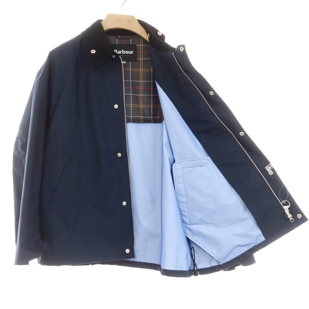 【中古】バブアー Barbour TRANSPORT ナイロン フィールドジャケット ネイビー【 42 】【 状態ランクA 】【 メンズ 】