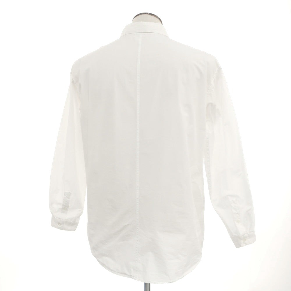 【中古】エイトン ATON コットン カジュアルシャツ ホワイト【 4 】【 状態ランクB 】【 メンズ 】