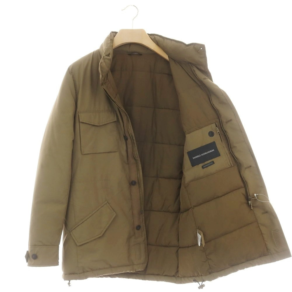 【中古】ダニエレアレッサンドリーニ DANIELE ALESSANDRINI ポリエステル スタンドカラー 中綿ブルゾン オリーブカーキ【 表記なし(M位) 】【 状態ランクB 】【 メンズ 】