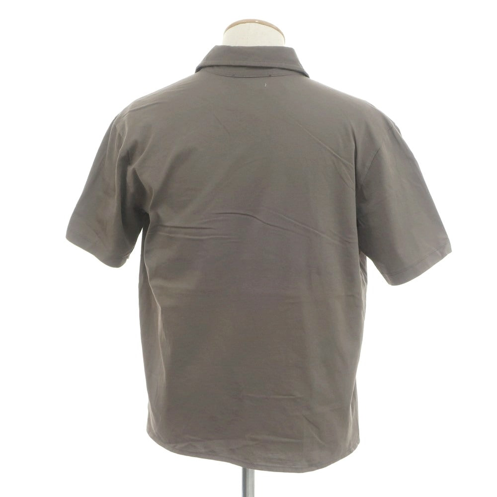 【中古】ダニエレ フィエゾーリ DANIELE FIESOLI コットン 半袖シャツ ダークウォームグレー【 S 】【 状態ランクB 】【 メンズ 】