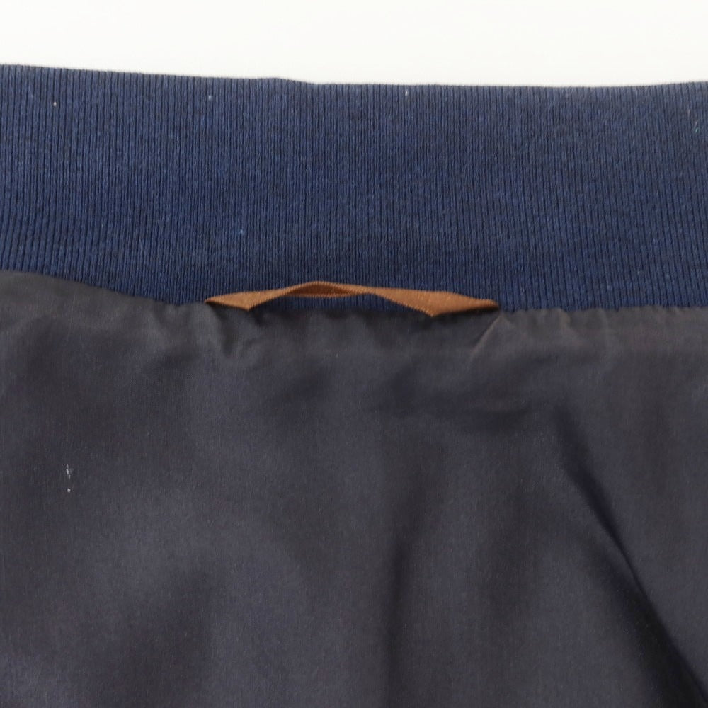 【中古】セラファン SERAPHIN ラムレザー ジップアップブルゾン ネイビー【 42 】【 状態ランクC 】【 メンズ 】