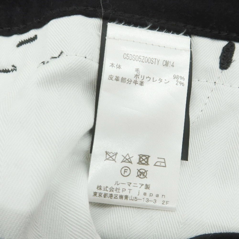 【中古】ピーティートリノ デニム PT TORINO DENIM SWING ストレッチ ウール 5ポケットパンツ ブラック【 31 】【 状態ランクC 】【 メンズ 】